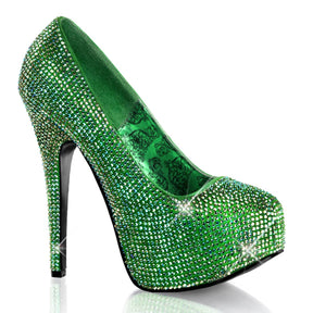 TEEZE-06R Rhinestone Platform High Heels