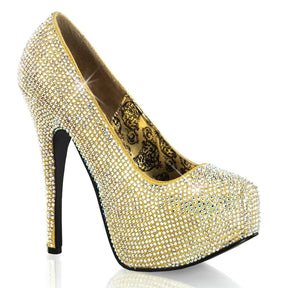 TEEZE-06R Rhinestone Platform High Heels