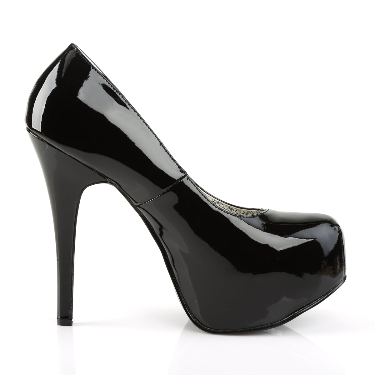 TEEZE-06W Black Patent Pump High Heel Black Multi view 2