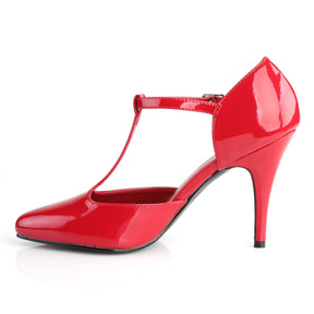 VANITY-415 Ankle T-Strap High Heel Red Multi view 4