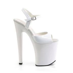 XTREME-809 Ankle Peep Toe High Heel White Multi view 2