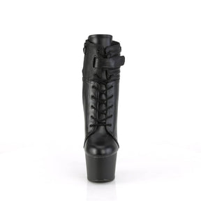 ADORE-1020POUCH Black Calf High Boots