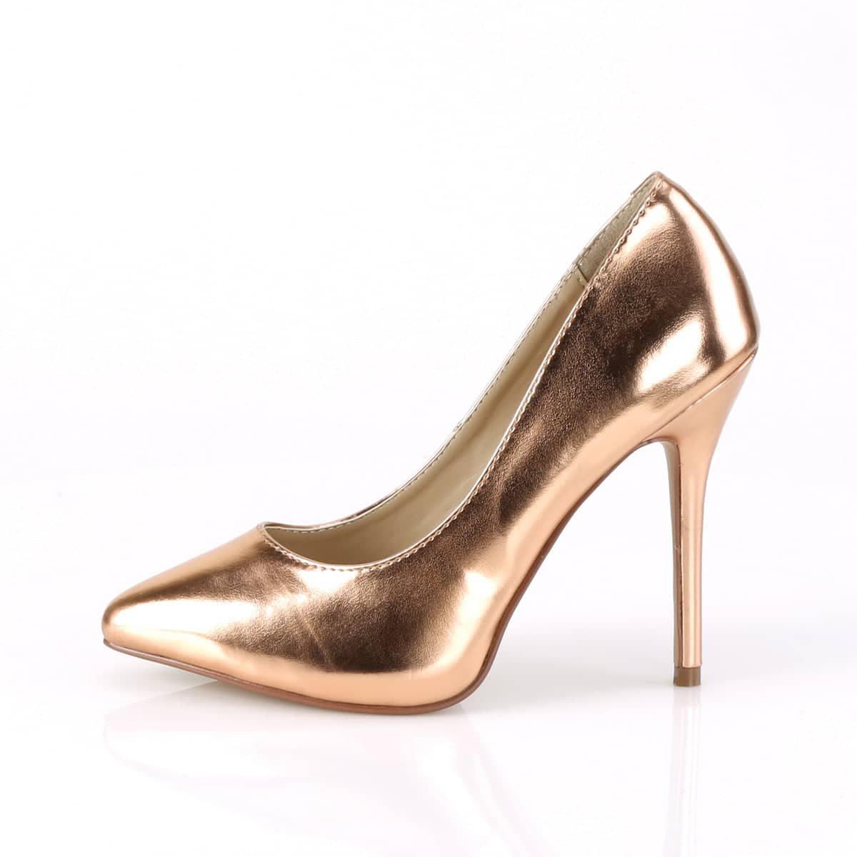 AMUSE-20 Gold Court High Heel