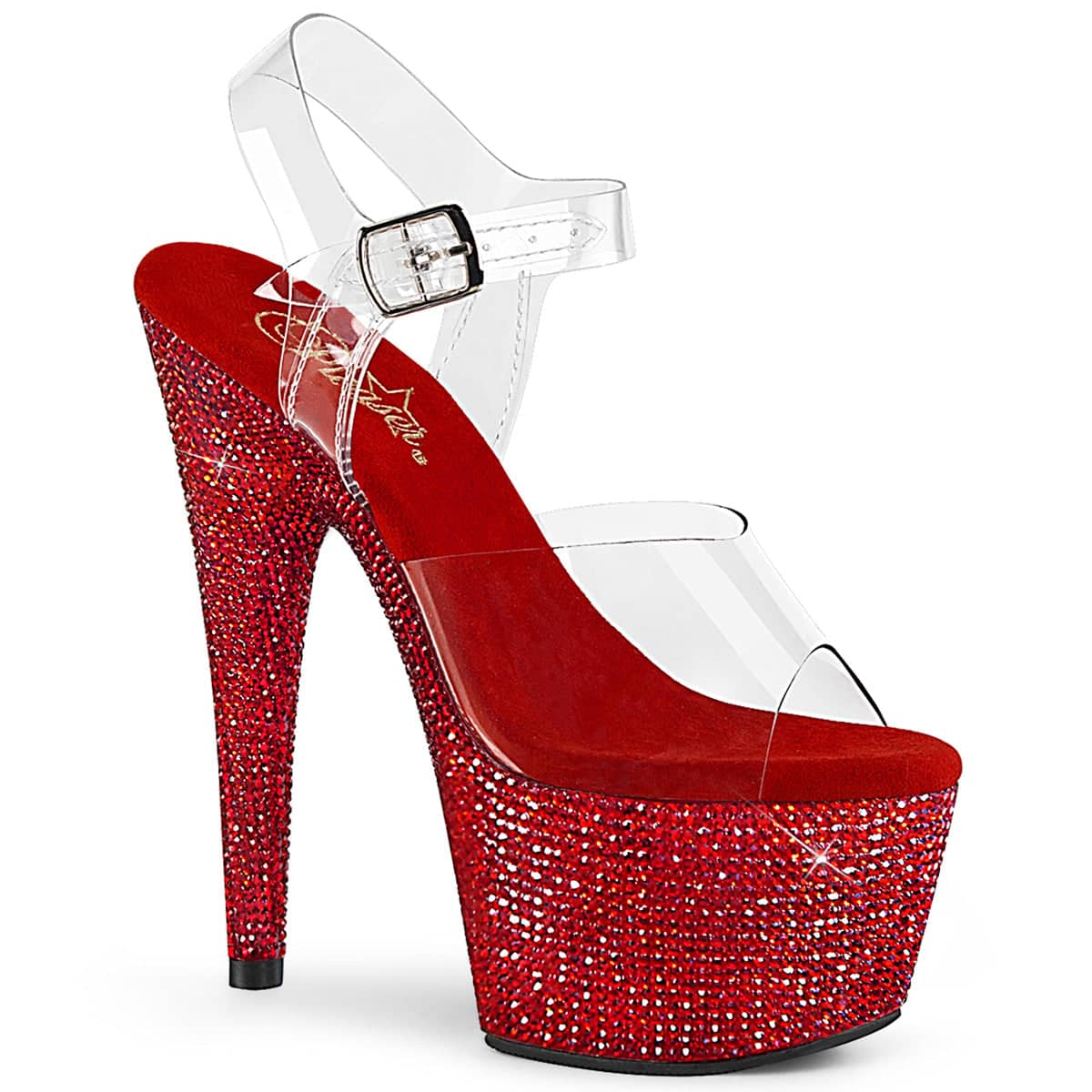 Stripper on sale heels red