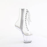 CRAZE-1040C Clear Calf High Heelless Boots