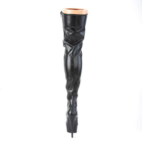 DELIGHT-3023 Black Thigh High Boots