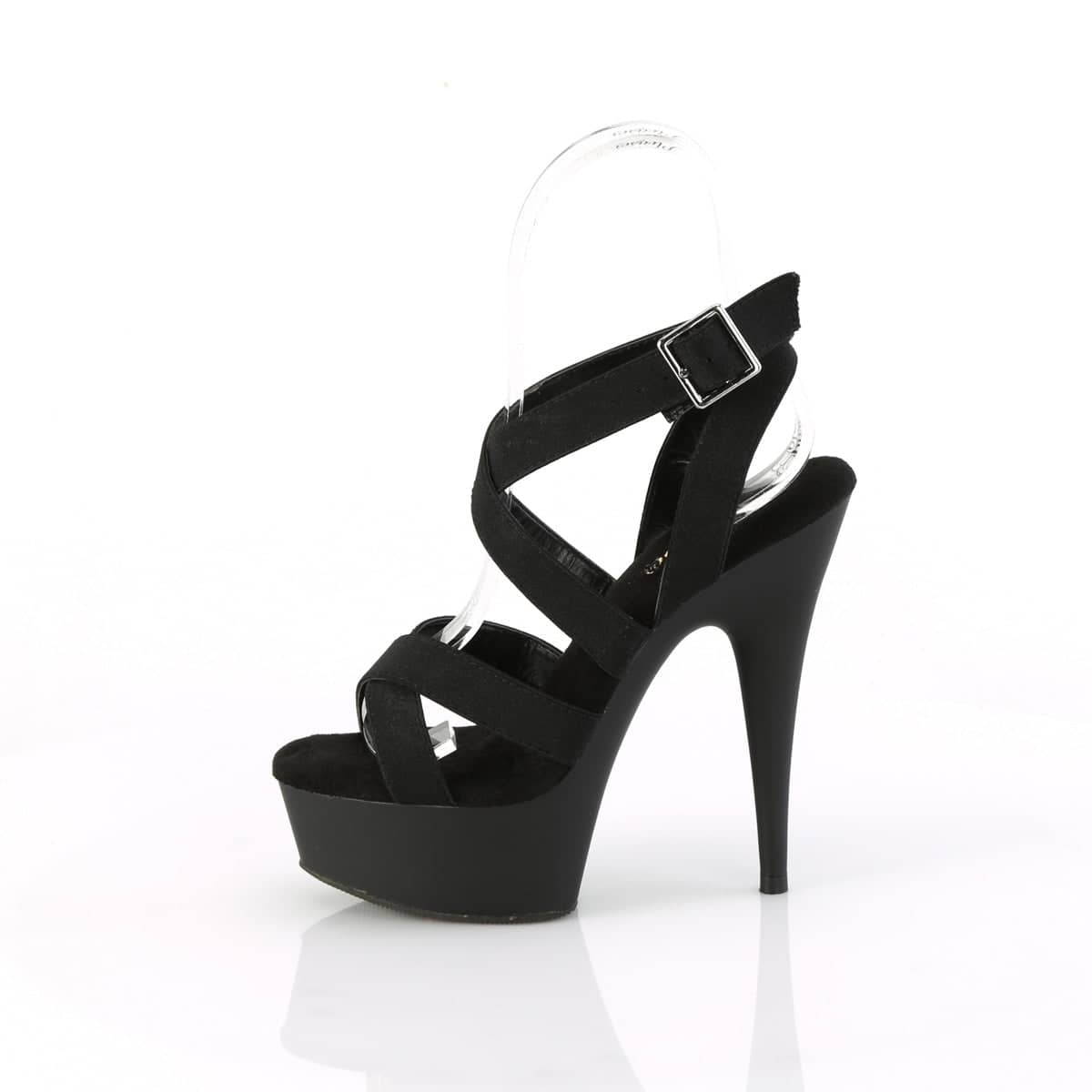 DELIGHT-638 Black Ankle Sandal High Heel