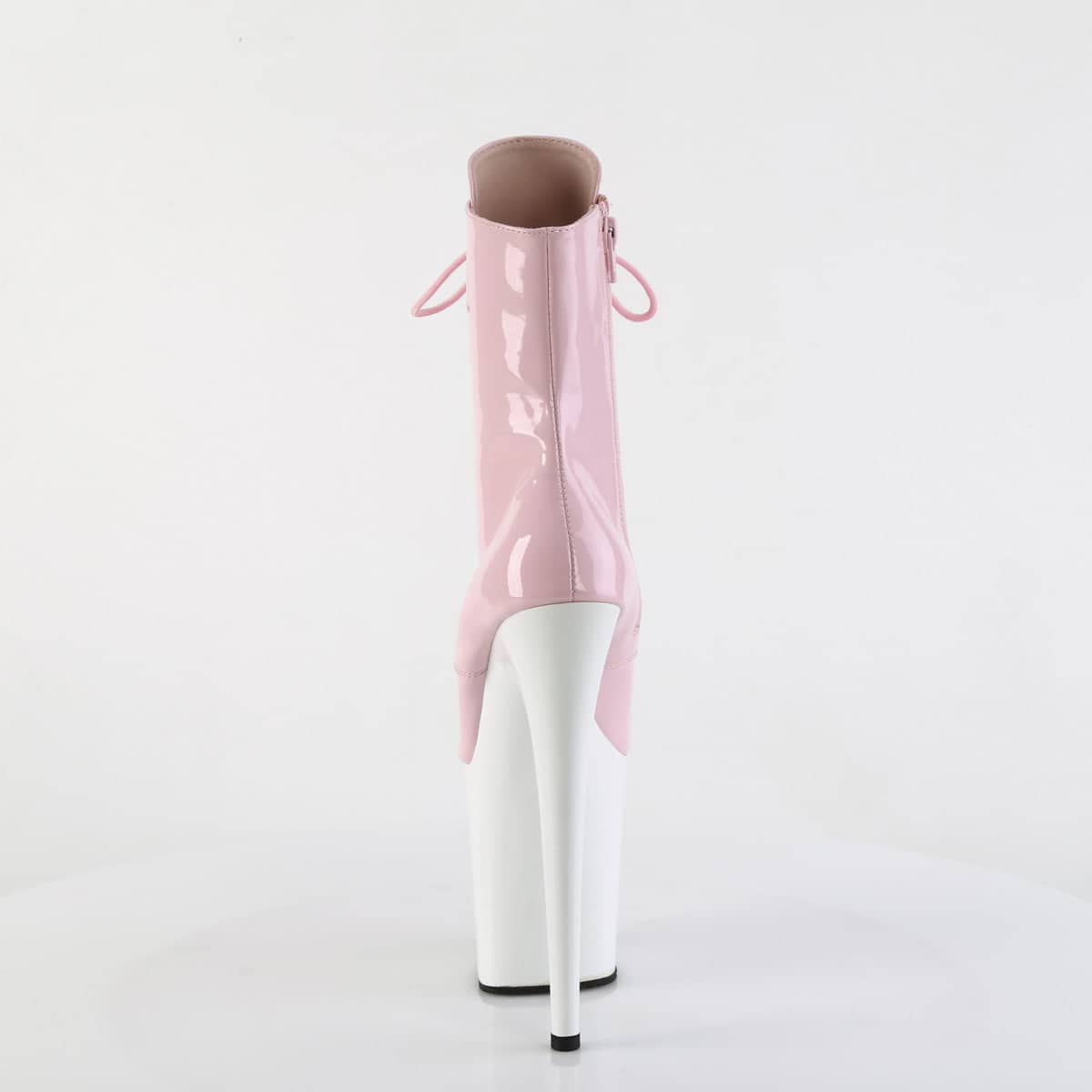 FLAMINGO-1020 Pink & White Calf High Boots