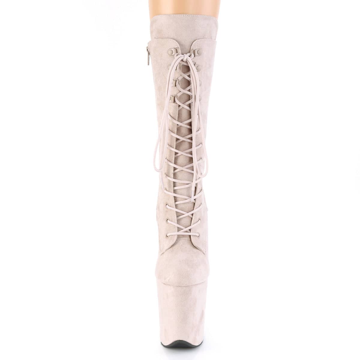 FLAMINGO-1050FS Nude & Pink Calf High Boots