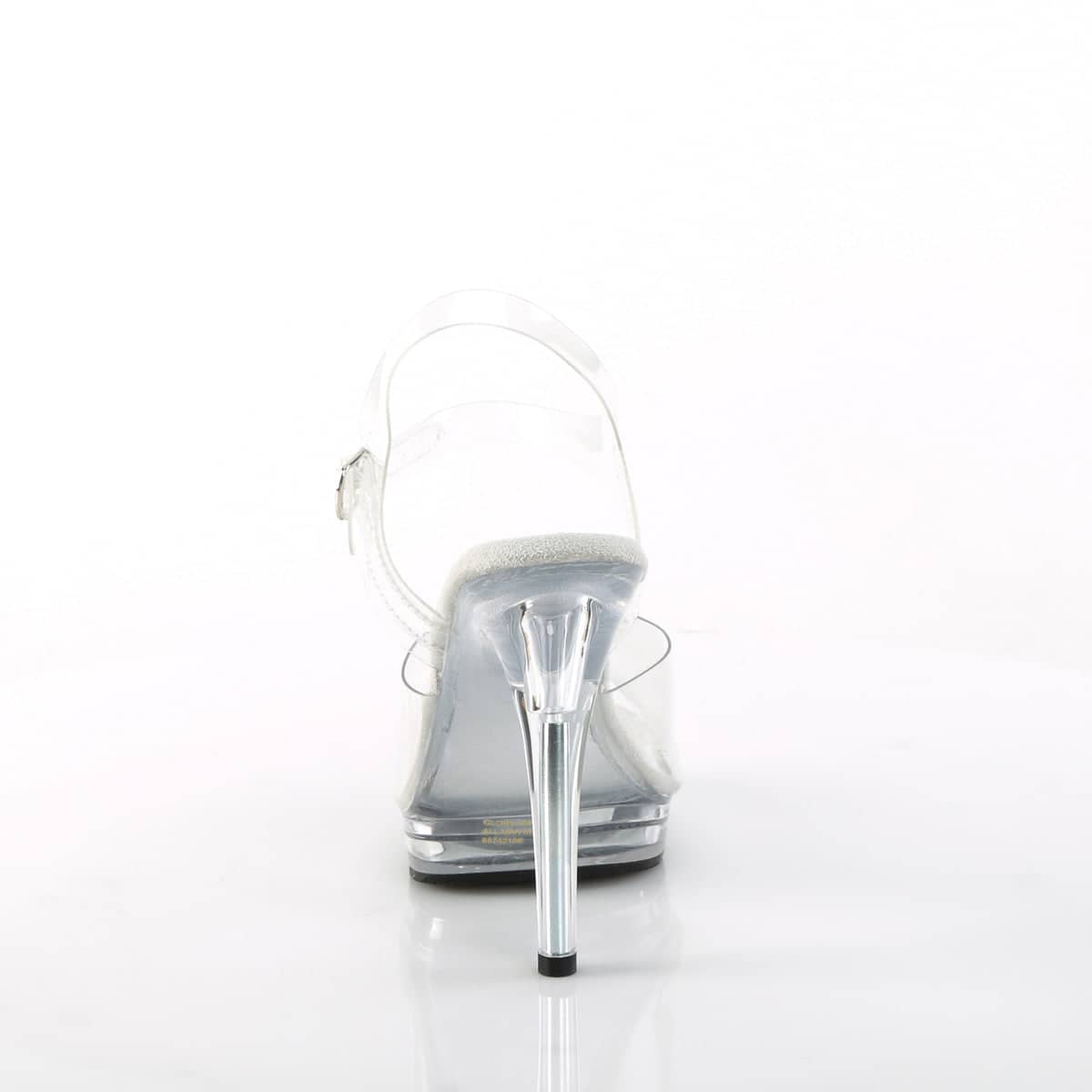 GLORY-508 Clear Ankle Peep Toe High Heel