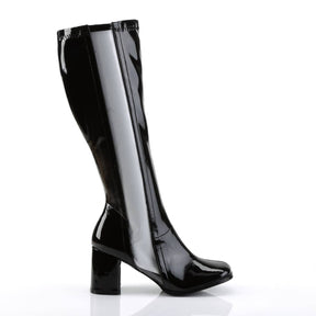 GOGO-303 Black Knee High Boots