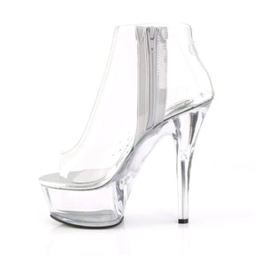 KISS-1023 Clear Ankle Peep Toe Boots