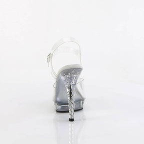 LIP-108SDT Clear Ankle Peep Toe High Heel