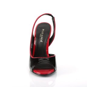 SEDUCE-117 Black & Red Ankle Peep Toe High Heel