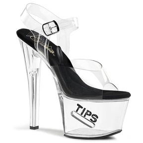 TIPJAR-708-5 Ankle Peep Toe High Heel